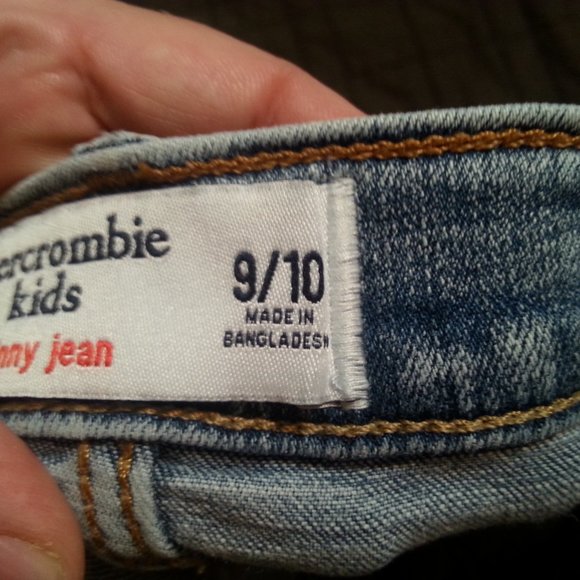 Abercrombie Skinny Denim Jeans Pants Kids Distressed - Picture 11 of 11